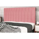 Ver imagem 2 de Cabeceira Estofada Cama Box Queen 160cm Chiara Suede Rosa