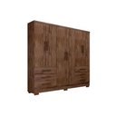 Ver imagem 6 de Guarda Roupa Casal 6 Portas e 6 Gavetas C/ Pés Encant/berlim Cumaru - Novo Horizonte