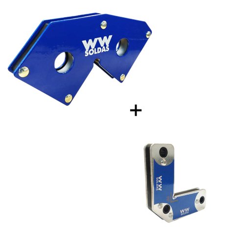 ESQUADRO MAGNETICO PARA SOLDA 18KG + ESQUADRO 7KG WWSOLDAS