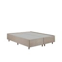 Ver imagem 4 de Kit Cama Box Queen + Cabeceira Estofada em Madeira Maciça Curva Provençal com Capitonê Bege Linho