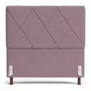 Ver imagem 5 de Cabeceira Cama Box Casal Mel 140cm com Frame Veludo Rosê - Desk Design