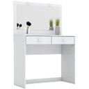 Ver imagem 5 de Penteadeira com Led e Espelho 2 Gavetas Daila - Branco