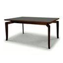 Ver imagem 1 de Mesa Bella 160 Vidro Off White Acabamento Tabaco