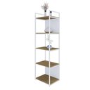Ver imagem 3 de Estante 05 Prateleiras c/Fundo Yon 45cm Est.Branca