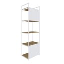 Ver mais imagens de Estante 05 Prateleiras c/Fundo Yon 45cm Est.Branca