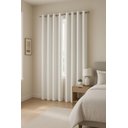 Ver imagem 1 de Cortina no Linho Flamê com Forro Microfibra Off no Ilhós de 19mm