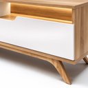 Ver imagem 6 de Estante para TV e Home Theater até 60 Polegadas com LED MDF 200CMX190CM Pés em Madeira Maciça e Diplomata