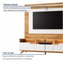 Ver mais imagens de Estante para TV e Home Theater até 60 Polegadas com LED MDF 200CMX190CM Pés em Madeira Maciça e Diplomata