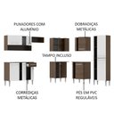 Ver imagem 6 de Armário de Cozinha Completa de Canto 417cm Rustic/Branco Emilly Ice Madesa 01