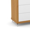 Ver imagem 2 de Cômoda Infantil Tutto New 4 Gavetas Freijó/Branco Soft - Matic Móveis