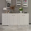 Ver imagem 1 de Armário para Escritório 158,5cm com 1 Gaveteiro e 4 Portas