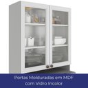 Ver imagem 7 de Paneleiro Cristaleira 4 Portas com Nicho 70cm Unna Poliman Móveis