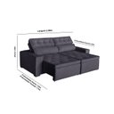 Ver imagem 2 de Sofá Áustria 4 Lugares 2,50cm - de Casa Décor e Estofados.