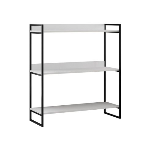 Aparador Industrial 3 Prateleiras Córdoba 95cm Preto e Branco