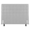 Ver imagem 3 de Cabeceira Cama Box Casal Queen Size Dahlia 160cm Com Frame Sintético Branco - Desk Design