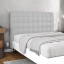 Ver imagem 2 de Cabeceira Cama Box Casal Queen Size Dahlia 160cm Com Frame Sintético Branco - Desk Design