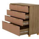 Ver imagem 2 de Cômoda Grande para Quarto 8 Gavetas Density Nature/camarim