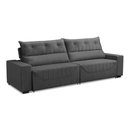 Ver imagem 5 de Sofá Retrátil e Reclinável 5 Lugares 300cm Veludo Antonella Adonai Estofados