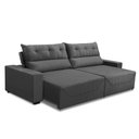 Ver imagem 4 de Sofá Retrátil e Reclinável 5 Lugares 300cm Veludo Antonella Adonai Estofados