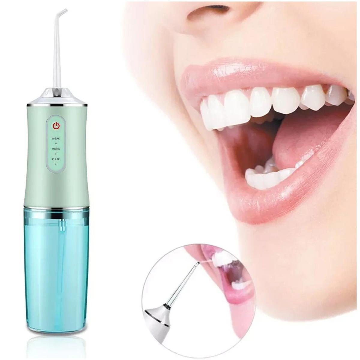 Irrigador Jato de Limpeza Dental Higiene Bucal Oral Eletrico Aparelho ...