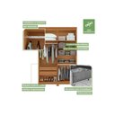 Ver imagem 5 de Guarda Roupa Solteiro 4 Portas e 2 Gavetas C/ Espelho e Pés Alonzo Branco - Lopas
