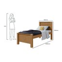 Ver imagem 2 de Cama de Solteiro Madeira Reali Lopas Amêndoa