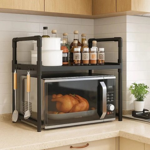 Prateleira para Cozinha Organizador Micro-Ondas e Temperos