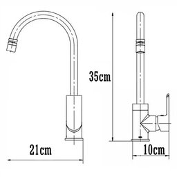 Torneira de Banheiro Cozinha Lavabo Luxo Gourmet Lavatorio Lavabo com Função Misturador Monocomando - 6