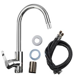 Torneira de Banheiro Cozinha Lavabo Luxo Gourmet Lavatorio Lavabo com Função Misturador Monocomando - 5