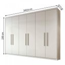 Ver imagem 4 de Guarda-Roupa Casal 6 Portas Aries