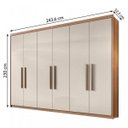 Ver imagem 4 de Guarda-Roupa Casal 6 Portas Aries