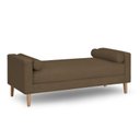 Ver imagem 1 de Recamier Berlim 1,20m Suede Marrom - Inova Decorações