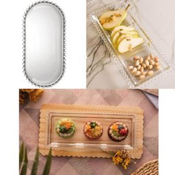 Conjunto Mesa Posta Cristal Wolff Pearl 30pçs Xícaras Boleiras Sousplat Pratos Travessas Molheiras - 5