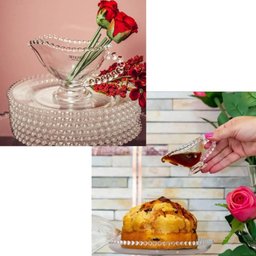 Conjunto Mesa Posta Cristal Wolff Pearl 30pçs Xícaras Boleiras Sousplat Pratos Travessas Molheiras - 9