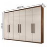 Guarda-Roupa Casal 6 Portas Aries - 4