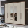 Guarda-Roupa Casal com Espelho 6 Portas Libra - 1