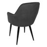 Kit 2 Cadeira Poltrona Vintage Eames em Tecido Veludo Preto:veludo Preto/preto/listras - 7