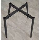 Ver imagem 6 de Kit 2 Cadeira Poltrona Vintage Eames em Tecido Veludo Preto:veludo Preto/preto/listras