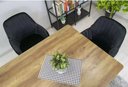 Ver imagem 3 de Kit 2 Cadeira Poltrona Vintage Eames em Tecido Veludo Preto:Veludo Preto/Preto/Listras
