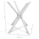 Ver imagem 2 de Conjunto de Mesa Completo com 4 Cadeiras Estofadas Cmc982prf Kappesberg Crome