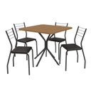 Ver imagem 5 de Conjunto de Mesa Completo com 4 Cadeiras Estofadas Cmc982prf Kappesberg Crome