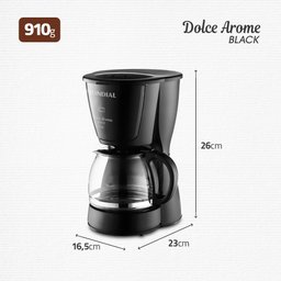 Cafeteira Elétrica Dolce Arome Mondial 550w Preto 127v - C-30-18x-fb - 4