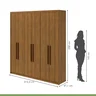 Guarda-Roupa Casal 6 Portas Libra - 4