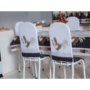 Ver imagem 2 de Kit 4 Capas Encosto de Cadeira de Ferro Tubular Cozinha e Jantar Malha Helanca com Elástico:galo Coz