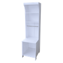 Ver imagem 1 de Pet Box Balcão Balança Prateleiras Expositor Loja Pet Shop Agro Mdf Branco Código 502