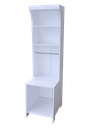 Ver imagem 1 de Pet Box Balcão Balança Prateleiras Expositor Loja Pet Shop Agro Mdf Branco Código 502
