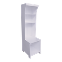 Ver imagem 3 de Pet Box Balcão Balança Prateleiras Expositor Loja Pet Shop Agro Mdf Branco Código 502