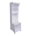 Ver imagem 3 de Pet Box Balcão Balança Prateleiras Expositor Loja Pet Shop Agro Mdf Branco Código 502