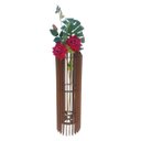 Ver imagem 1 de Vaso de Chão Decorativo Grande Mdf Penedo:marrom/60x20cm