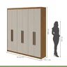 Guarda-Roupa Casal 6 Portas Libra - 4
